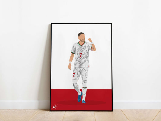 Hakim Ziyech Morocco Poster - KDDesigns6