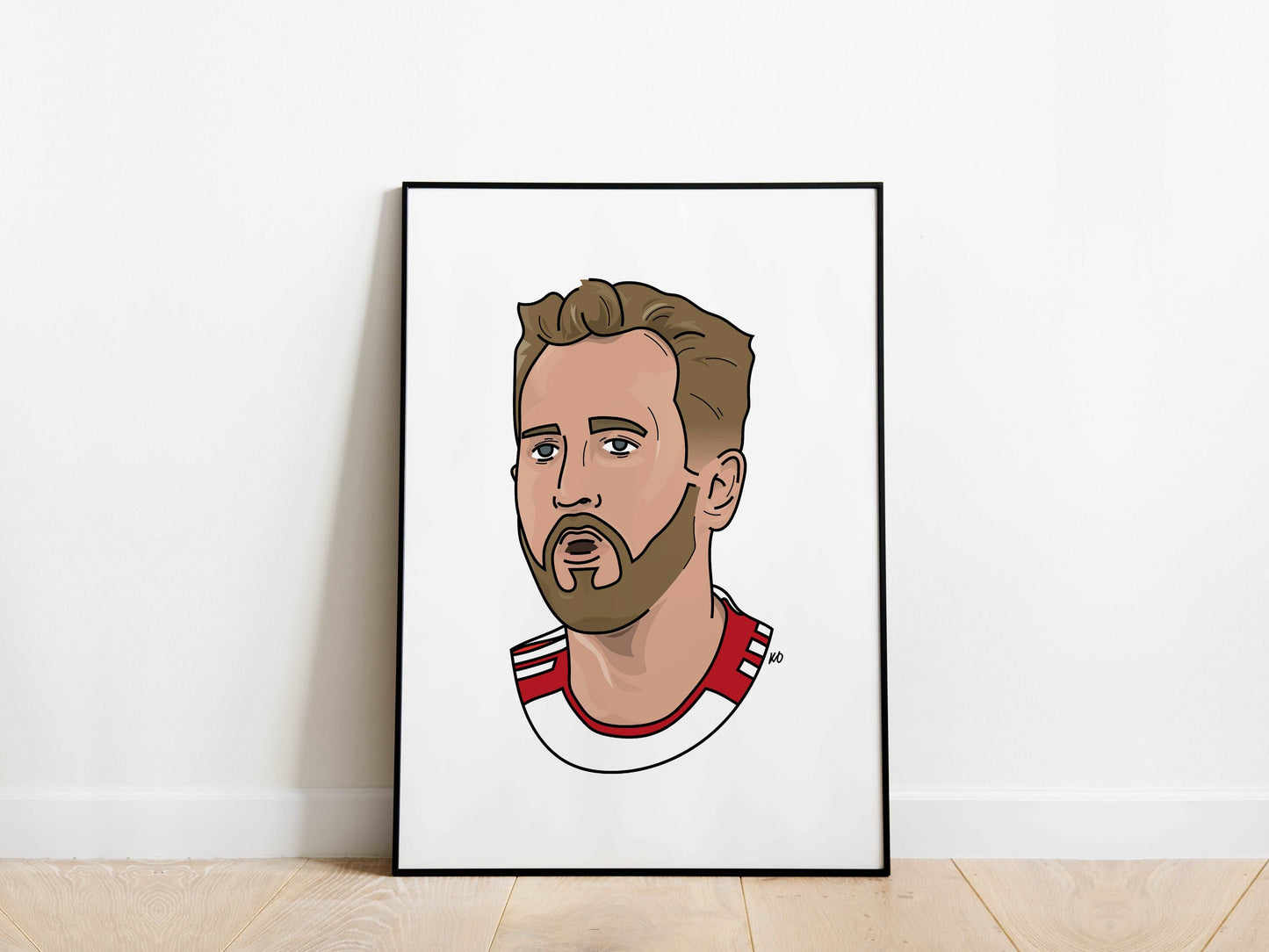 Harry Kane Portrait Bayern Munich Poster - KDDesigns6
