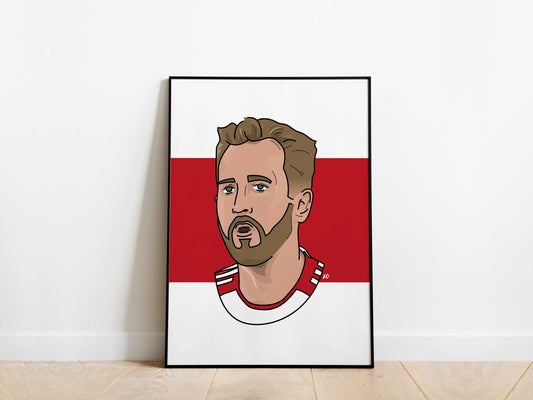 Harry Kane Portrait Bayern Munich Poster - KDDesigns6