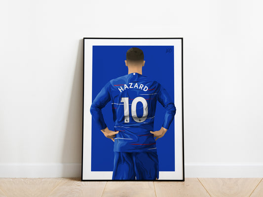 Eden Hazard 18/19 Chelsea Poster - KDDesigns6
