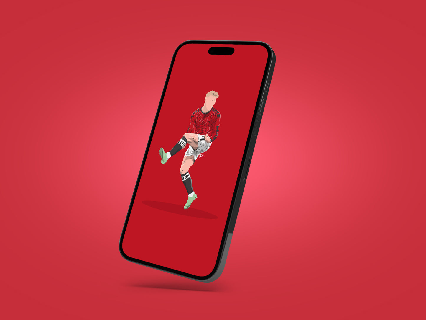 Rasmus Hojlund Manchester United Wallpaper - KDDesigns6