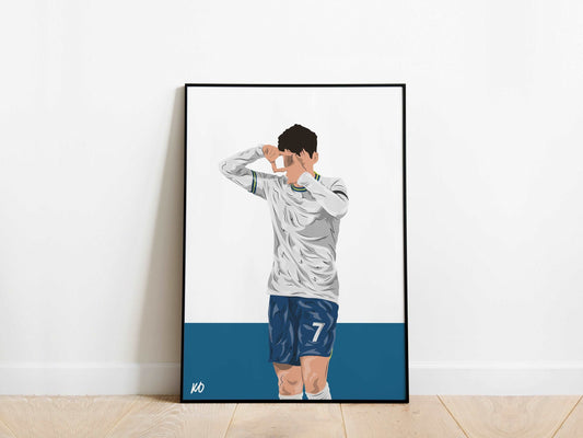Hueng Min Son Celebration Tottenham Hotspur Poster - KDDesigns6