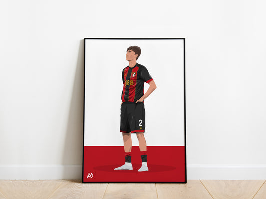 Dean Huijsen 'Chill Guy' AFC Bournemouth Poster - KDDesigns6