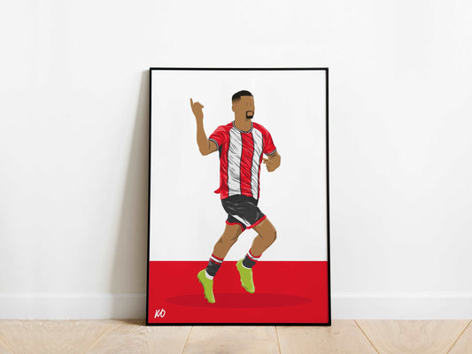 Iliman Ndiaye Sheffield United Poster - KDDesigns6