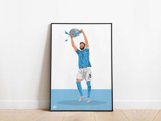 Ilkay Gundogan FA Cup Man City Poster - KDDesigns6