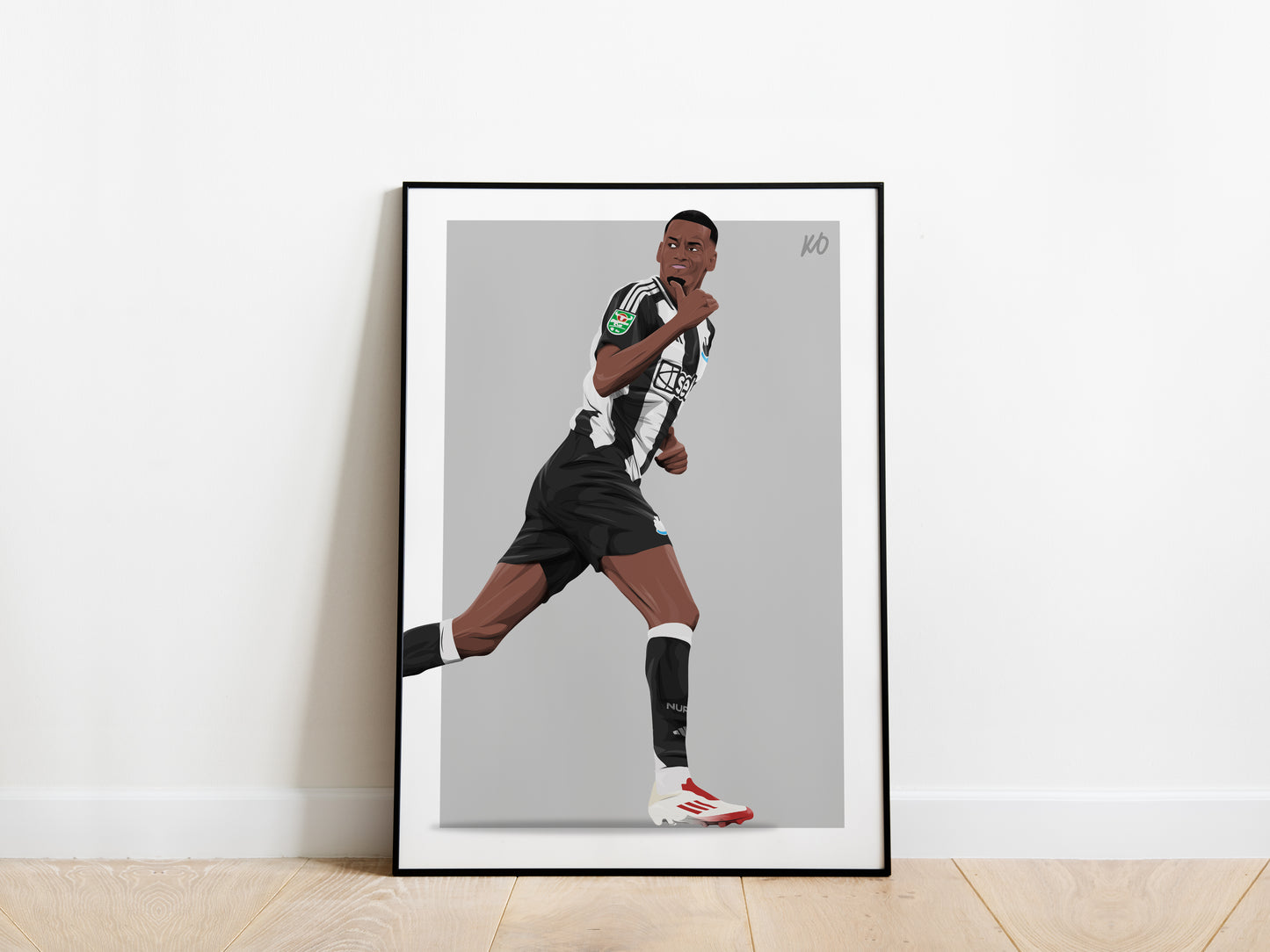 Alexander Isak Carabao Cup Final Celebration Newcastle United Poster