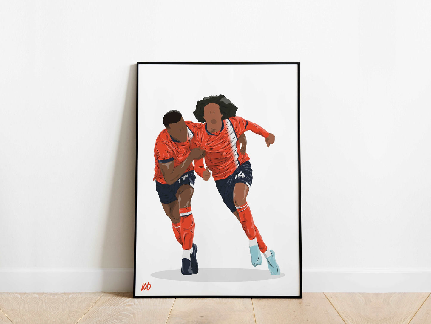 Jacob Brown, Tahith Chong Luton Town Poster - KDDesigns6