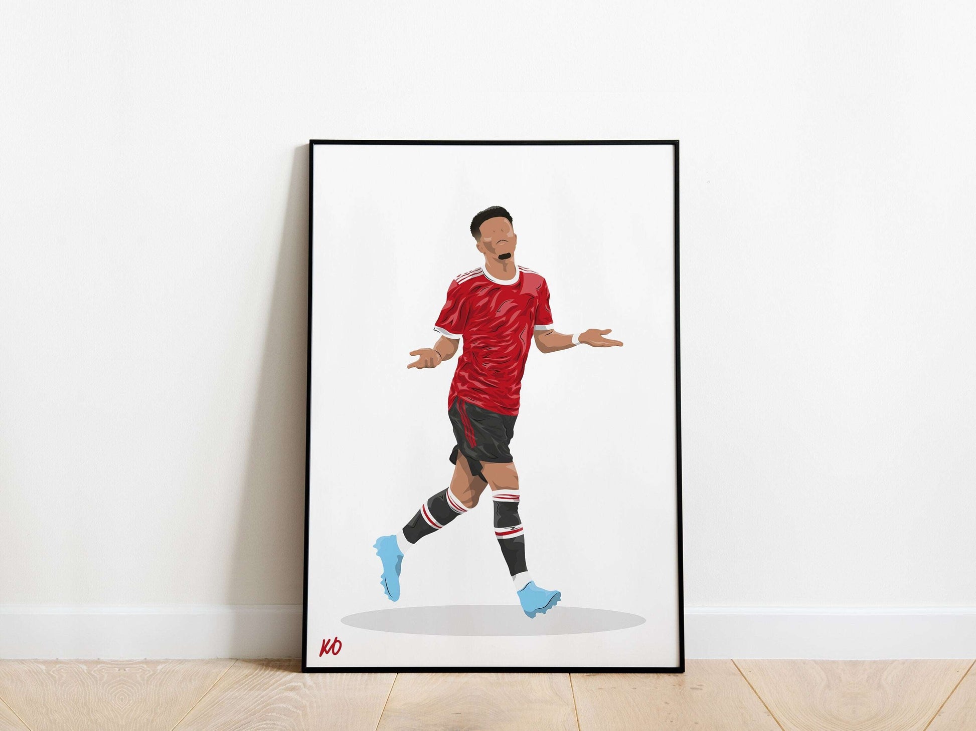 Jadon Sancho Celebration Manchester United Poster - KDDesigns6