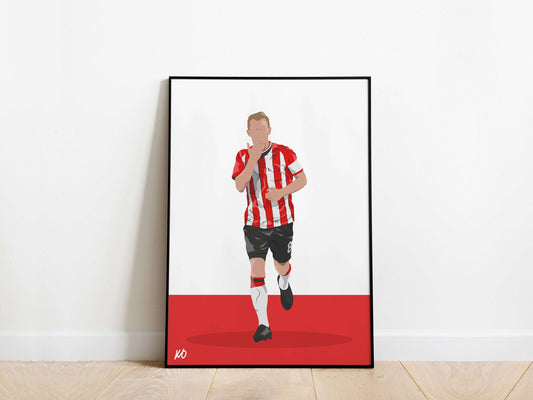 James Ward-Prowse Southampton Poster - KDDesigns6