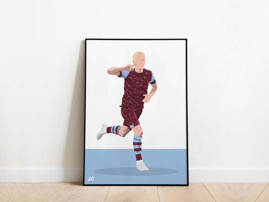 James Ward-Prowse West Ham United Poster - KDDesigns6