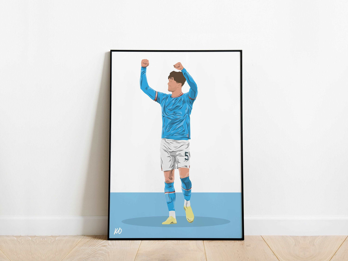 John Stones Man City Poster - KDDesigns6