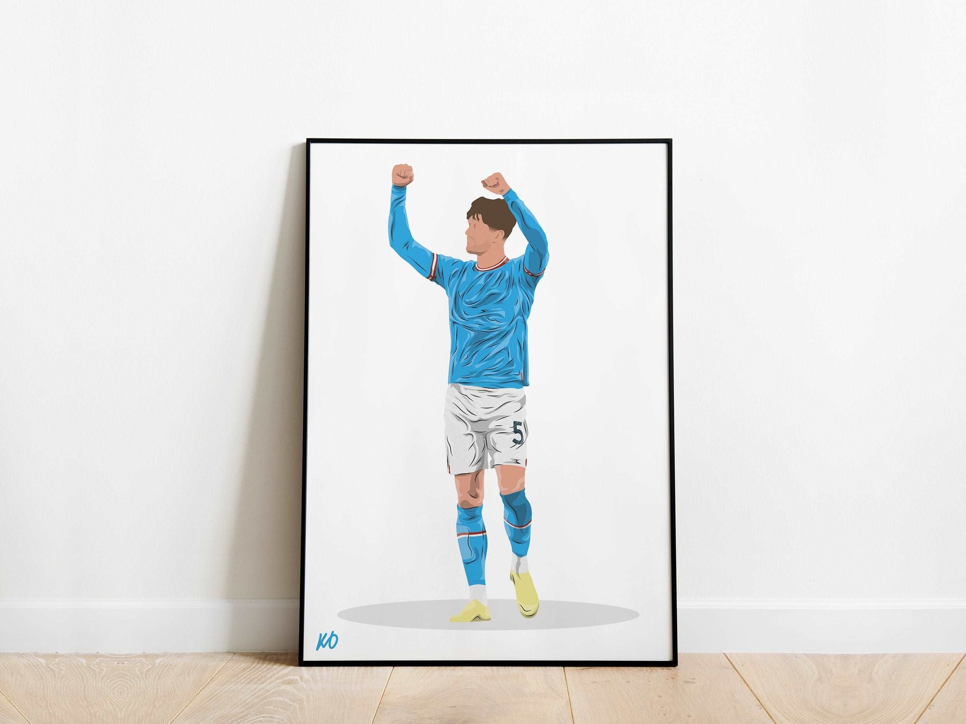 John Stones Man City Poster - KDDesigns6