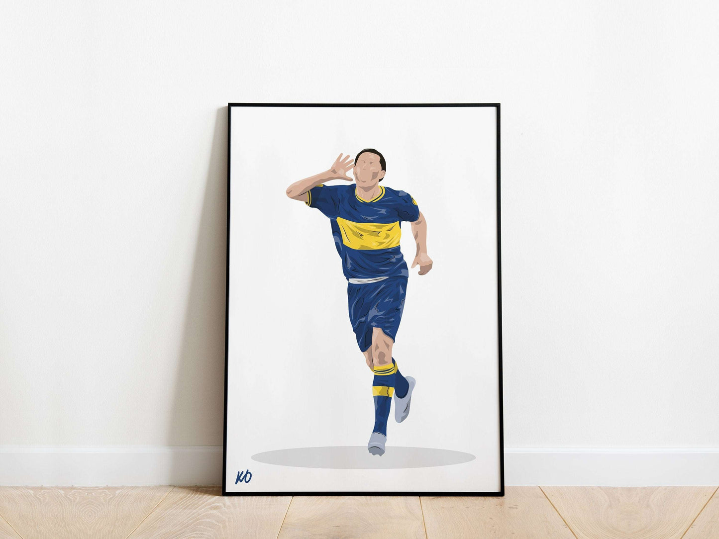 Juan Roman Riquelme Boca Juniors Poster - KDDesigns6