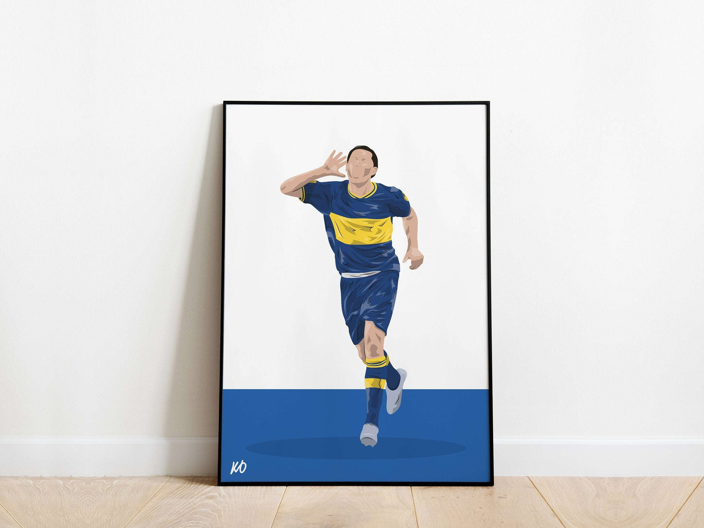 Juan Roman Riquelme Boca Juniors Poster - KDDesigns6