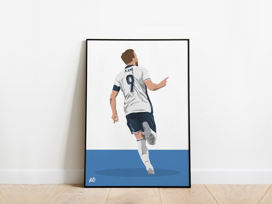 Harry Kane Euro 2024 England Poster - KDDesigns6