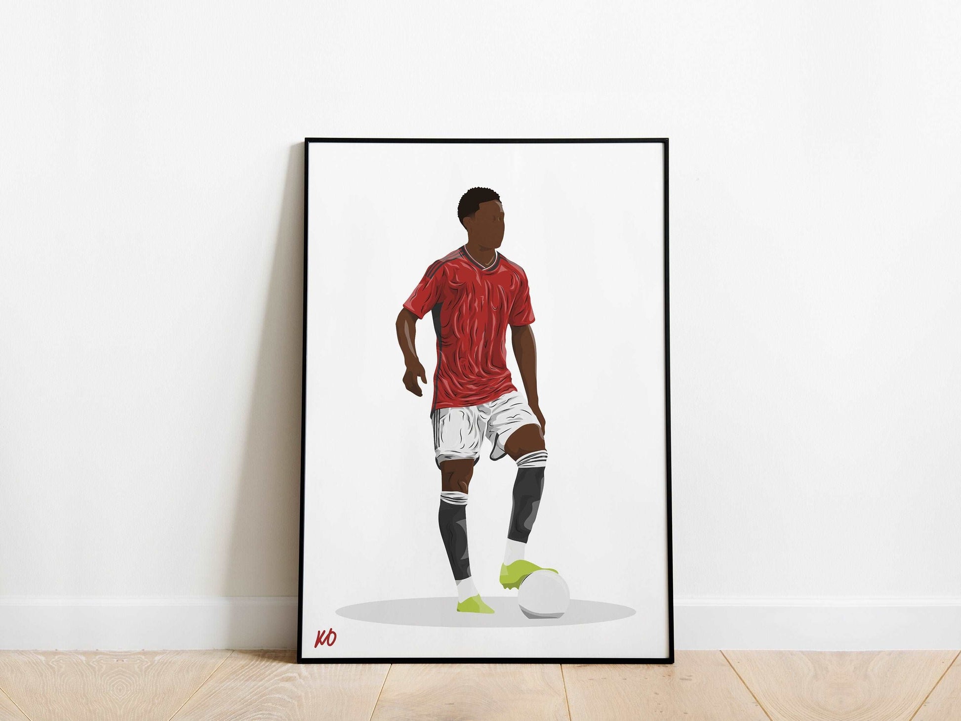 Kobbie Mainoo Debut Manchester United Poster - KDDesigns6