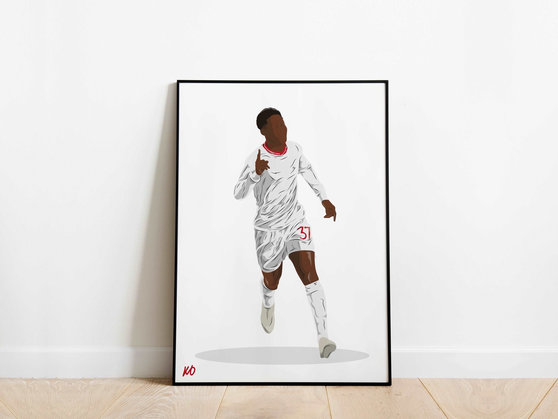 Kobbie Mainoo Celebration Manchester United Poster - KDDesigns6