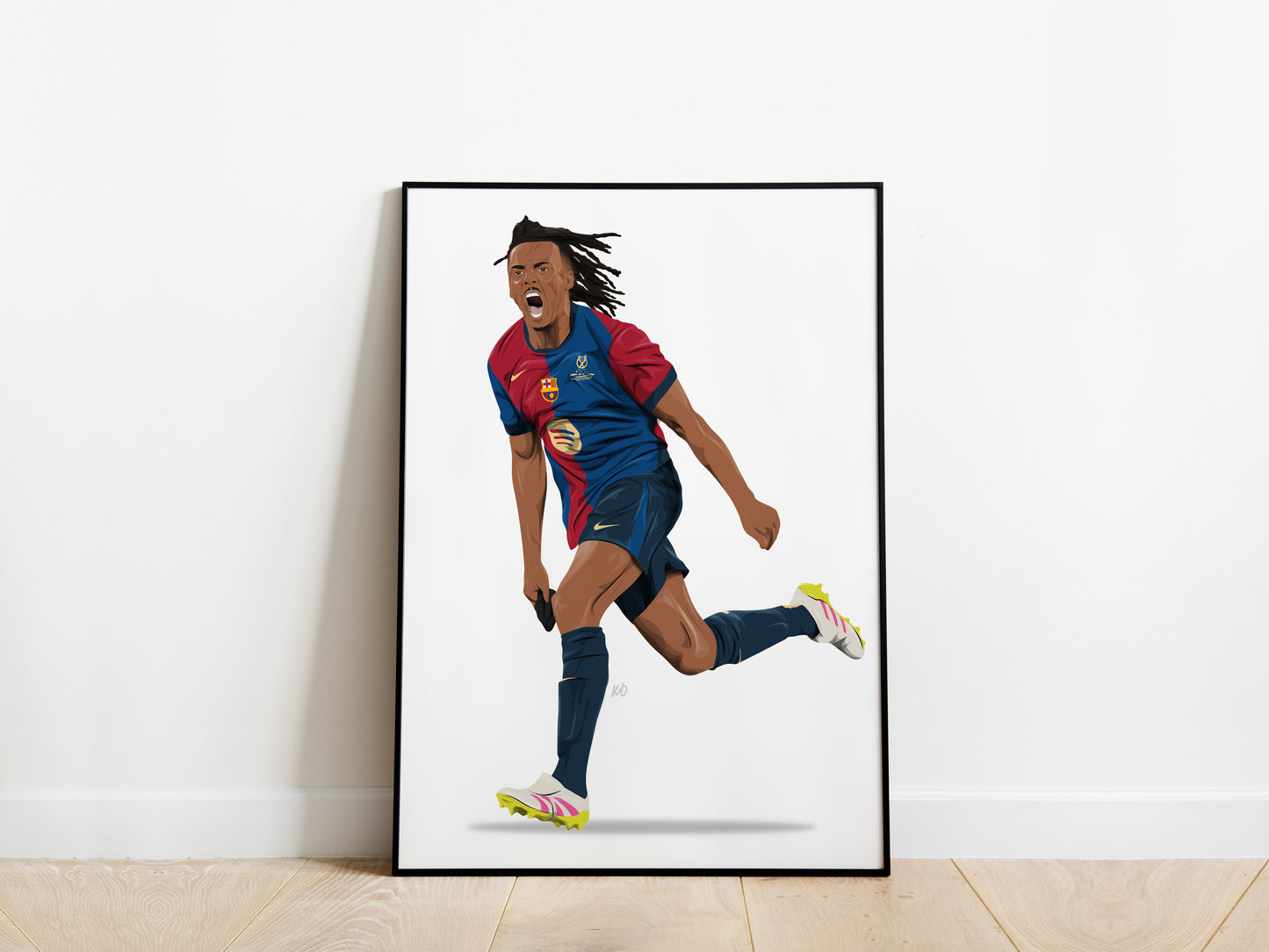 Jules Kounde Copa Del Rey Celebration Barcelona Poster - KDDesigns6