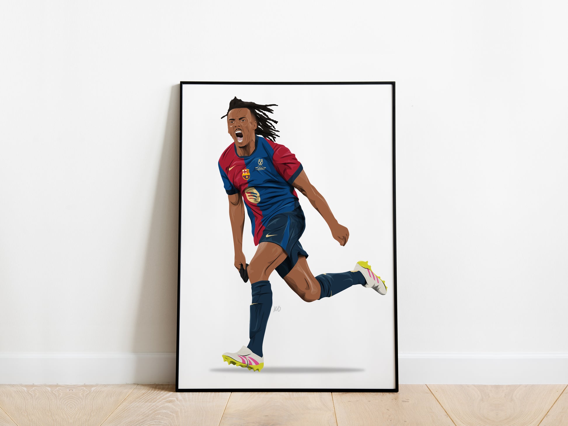 Jules Kounde Copa Del Rey Celebration Barcelona Poster - KDDesigns6