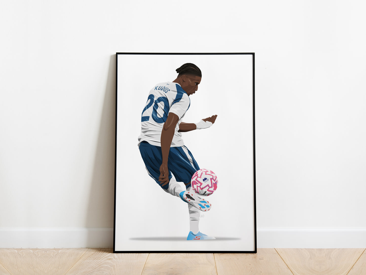 Mohammed Kudus 25/26 Tottenham Hotspur Poster - KDDesigns6
