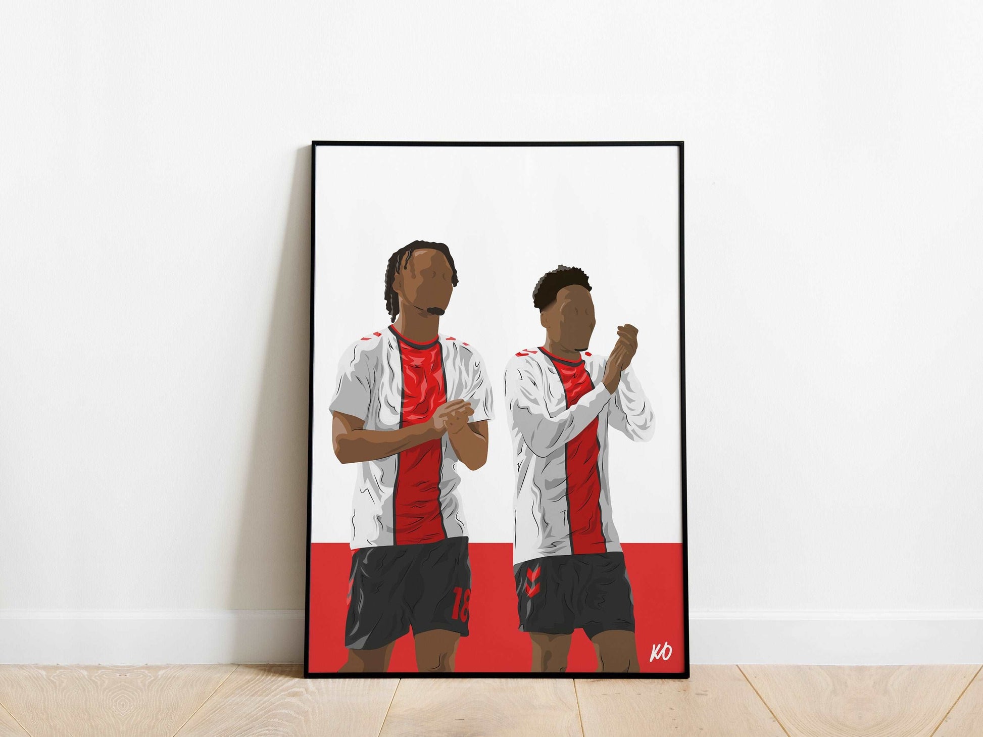 Kyle Walker-Peters, Sekou Mara Southampton Poster - KDDesigns6