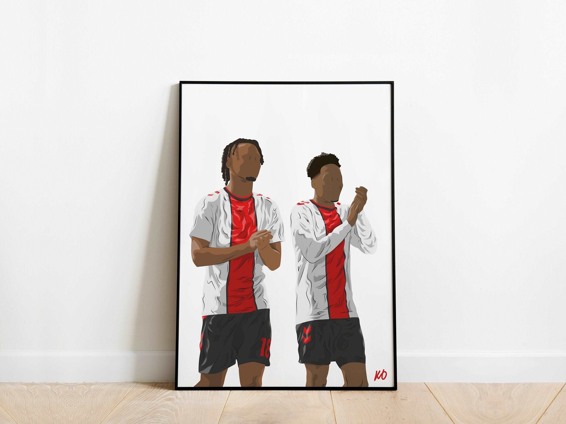 Kyle Walker-Peters, Sekou Mara Southampton Poster - KDDesigns6