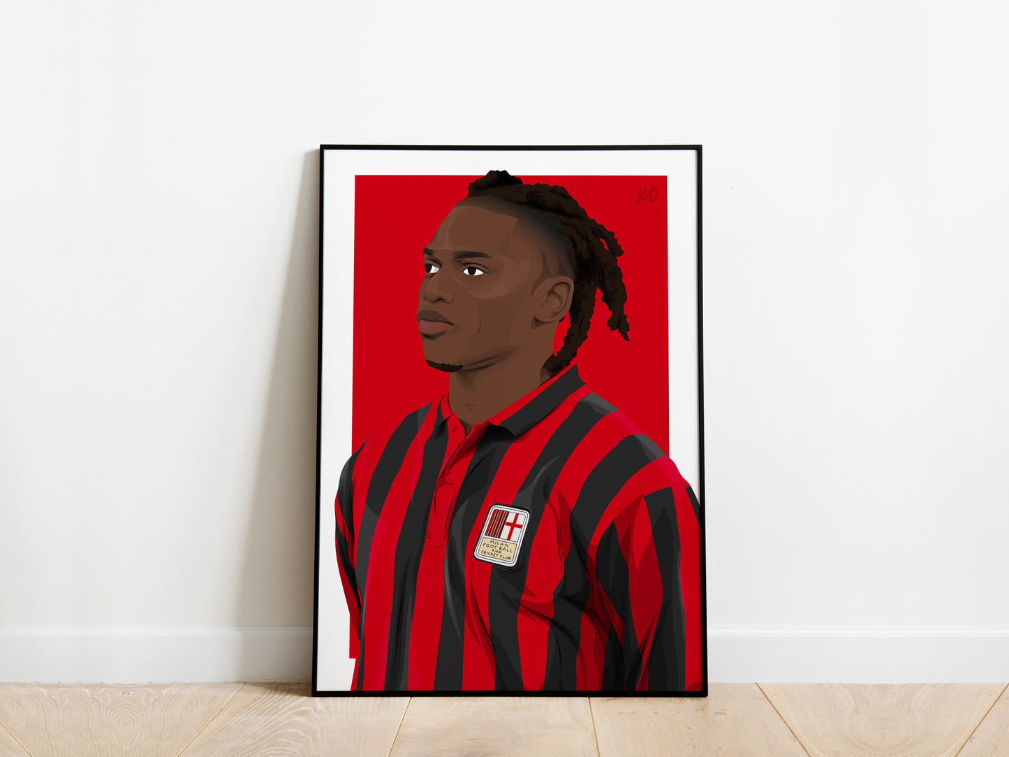 Rafael Leao 125th Anniversary Kit AC Milan Poster - KDDesigns6
