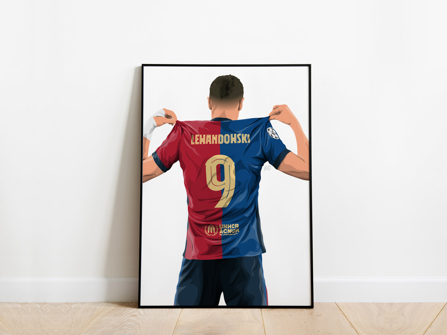 Robert Lewandowski 24/25 Barcelona Poster - KDDesigns6