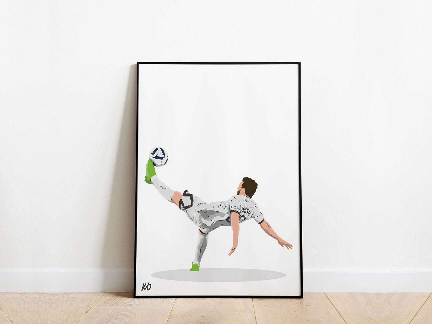 Lionel Messi Overhead Kick PSG Poster - KDDesigns6