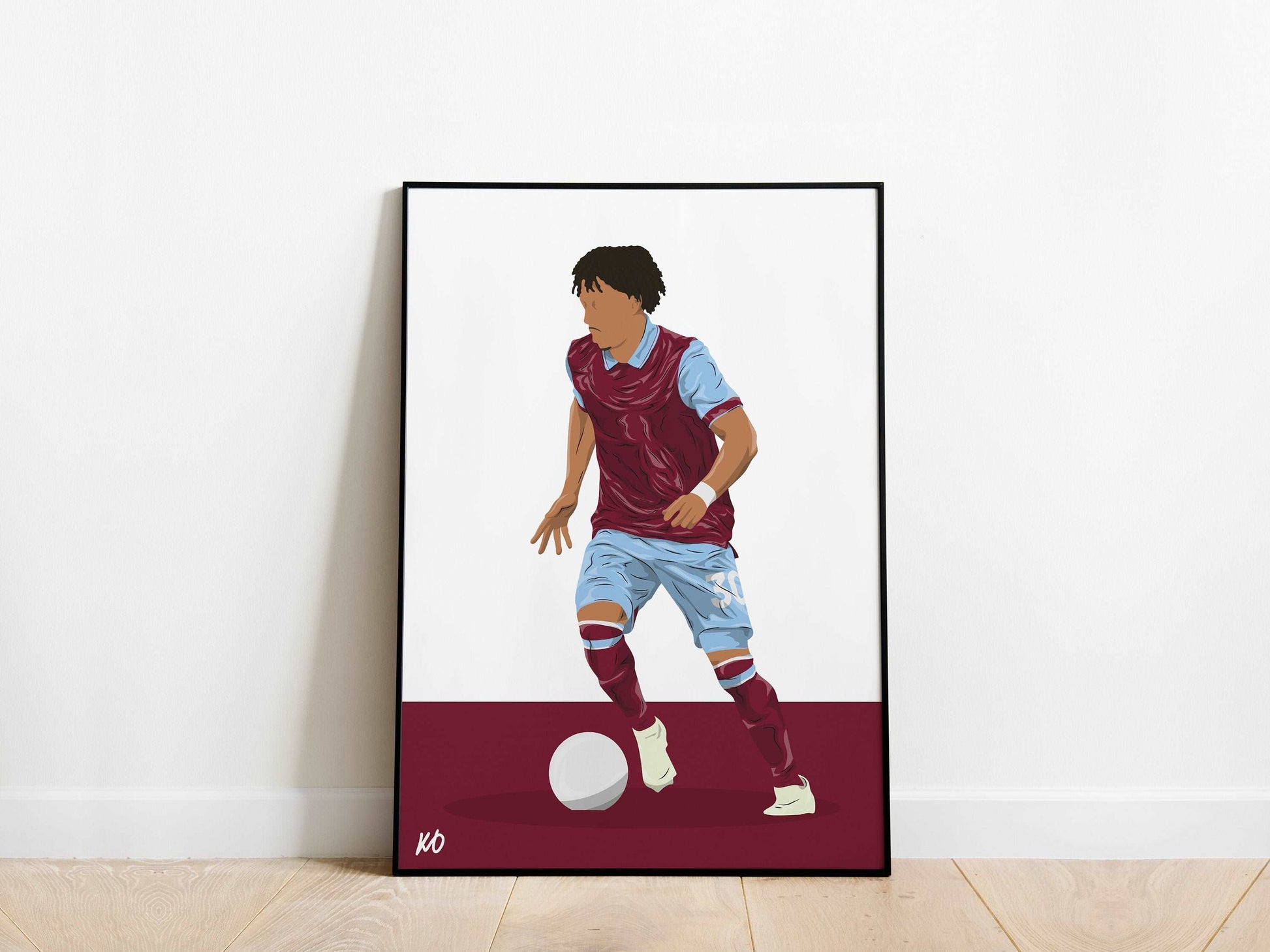 Luca Koleosho Burnley Poster - KDDesigns6