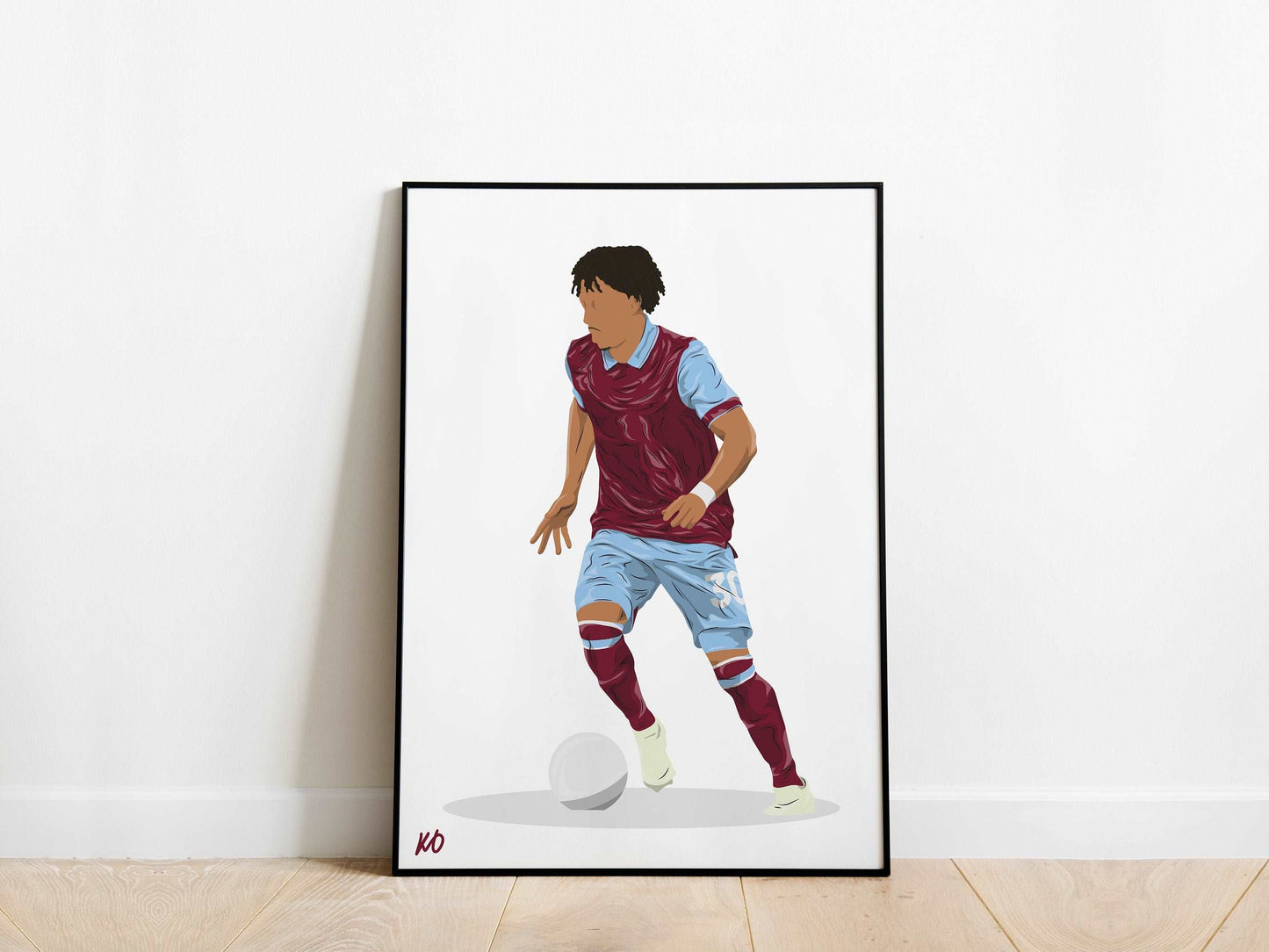 Luca Koleosho Burnley Poster - KDDesigns6