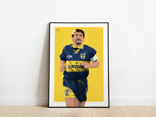 Diego Maradona Boca Juniors Poster - KDDesigns6