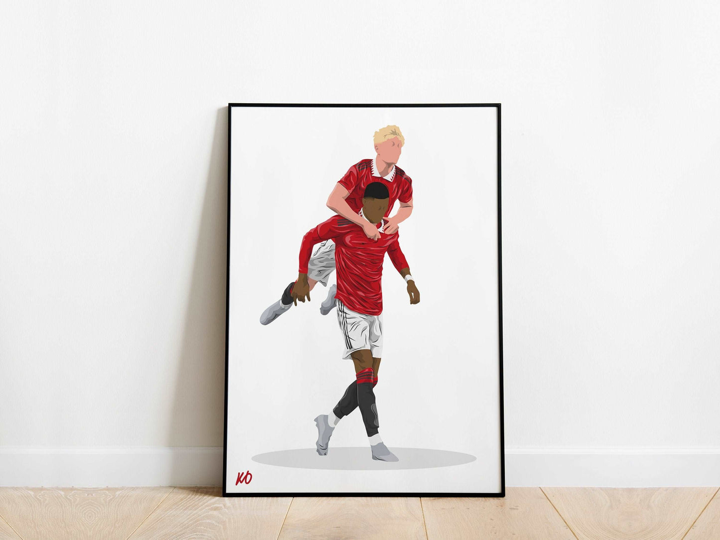 Marcus Rashford, Alejandro Garnacho Manchester United Poster - KDDesigns6