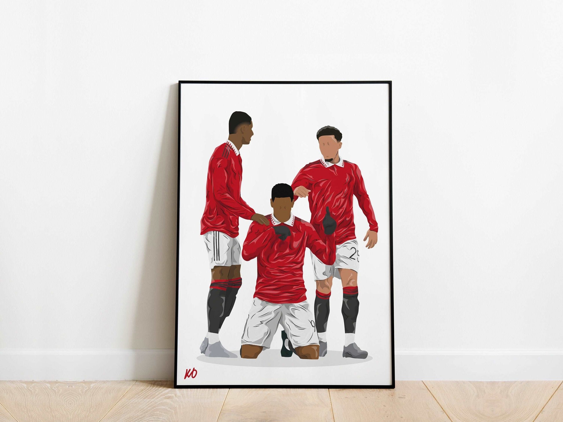Marcus Rashford, Anthony Martial, Jadon Sancho Manchester United Poster - KDDesigns6
