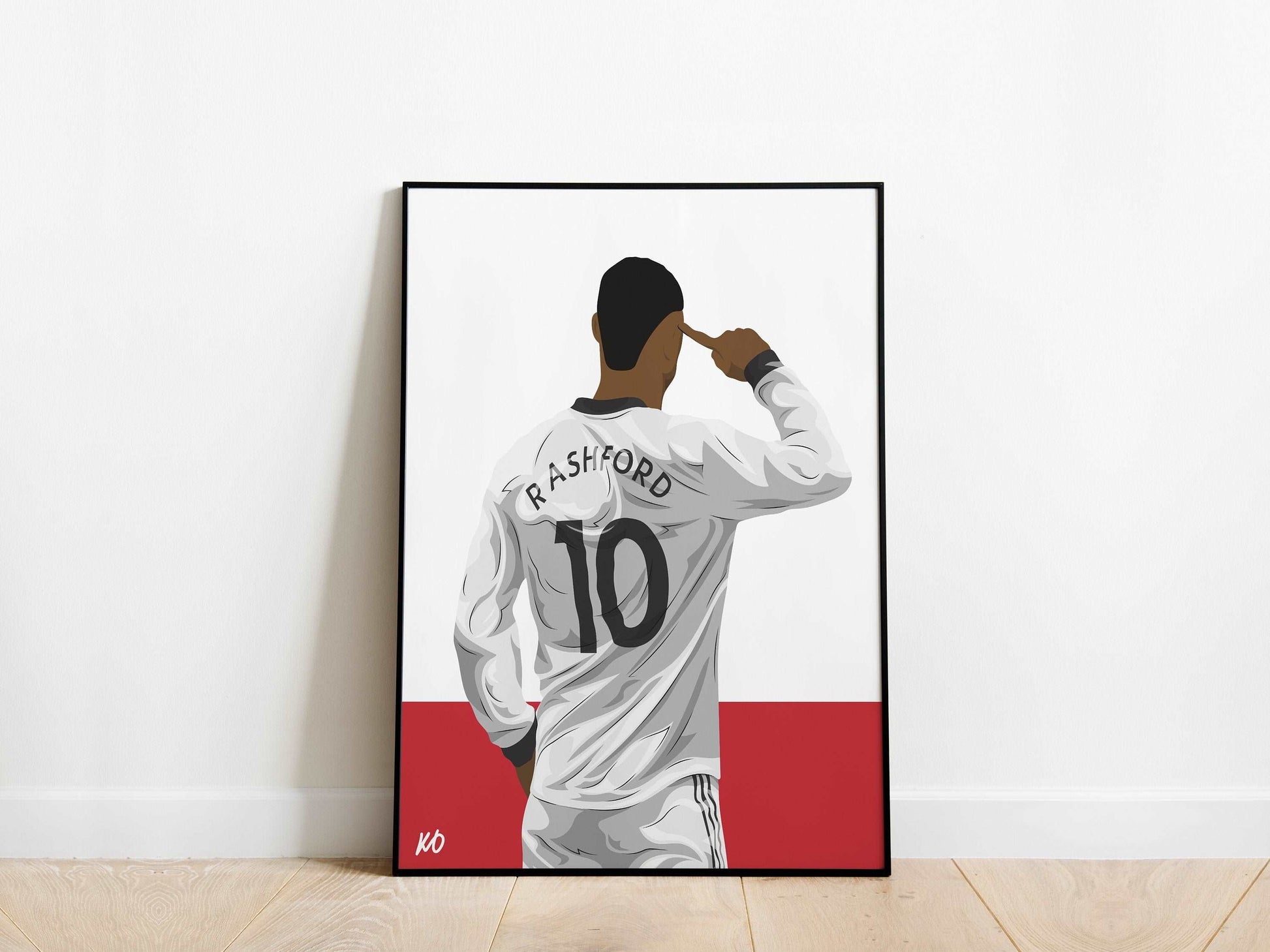 Marcus Rashford Away Kit Manchester United Poster - KDDesigns6
