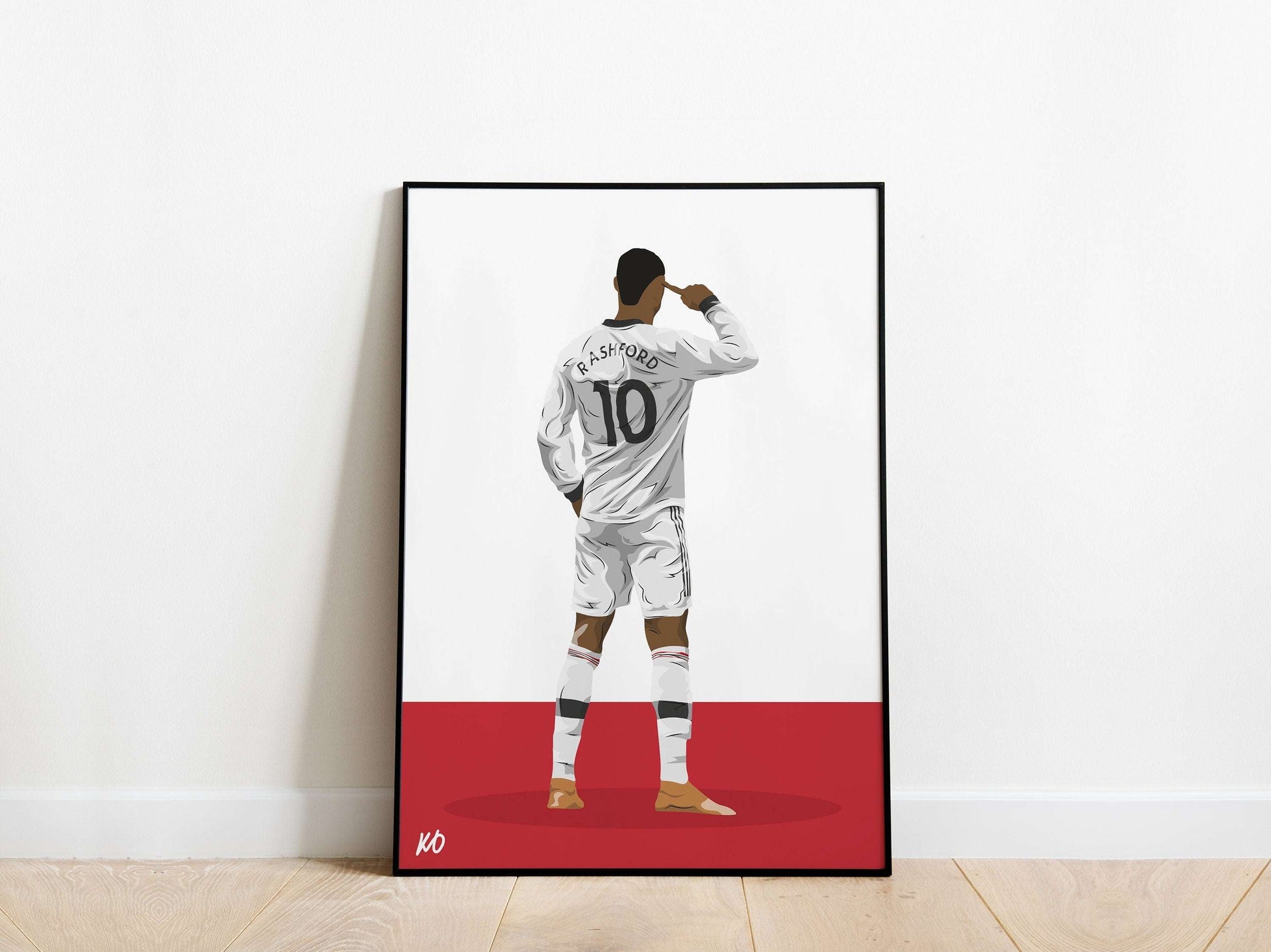 Marcus Rashford Point Celebration Manchester United Poster - KDDesigns6