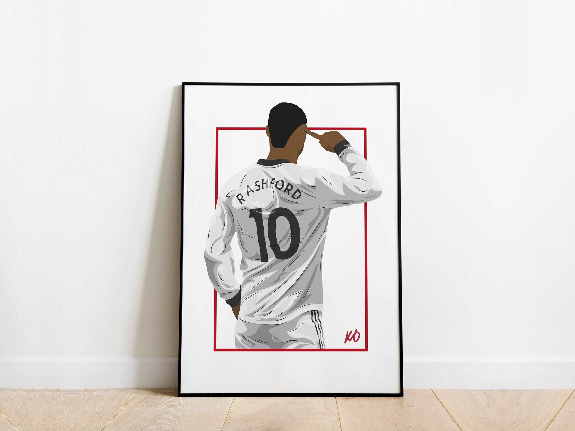 Marcus Rashford Celebration Manchester United Poster - KDDesigns6