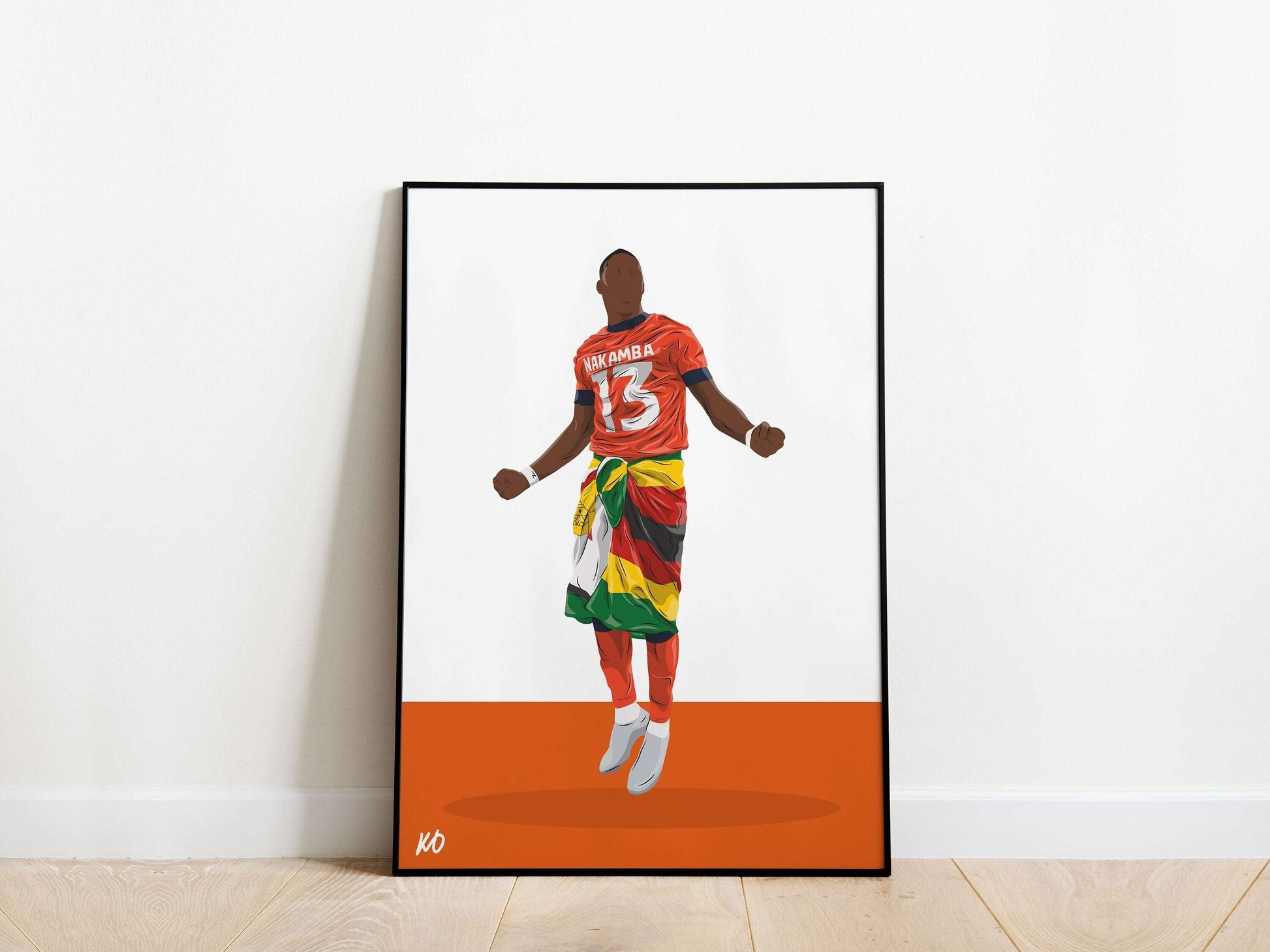 Marvelous Nakamba Play-Off Final Luton Town Poster - KDDesigns6