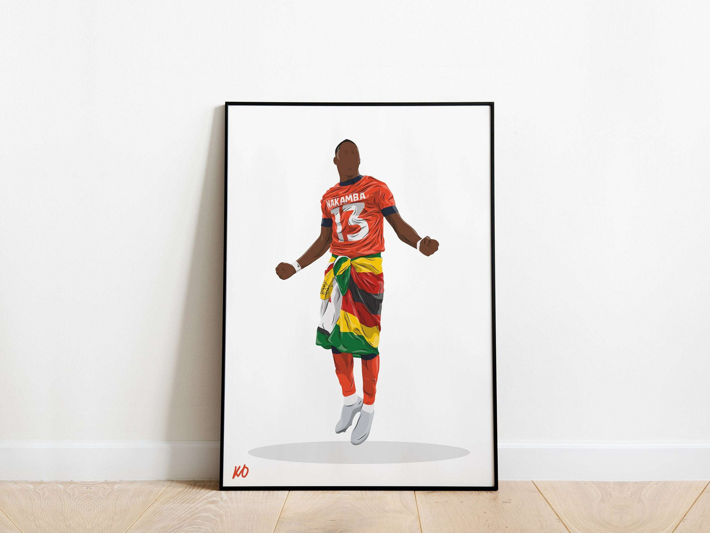 Marvelous Nakamba Play-Off Final Luton Town Poster - KDDesigns6