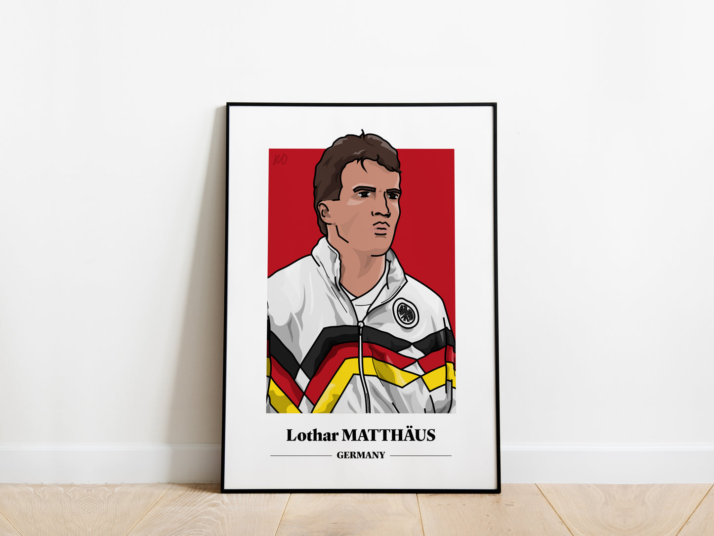 Lothar Matthaus Portrait Germany Poster - KDDesigns6