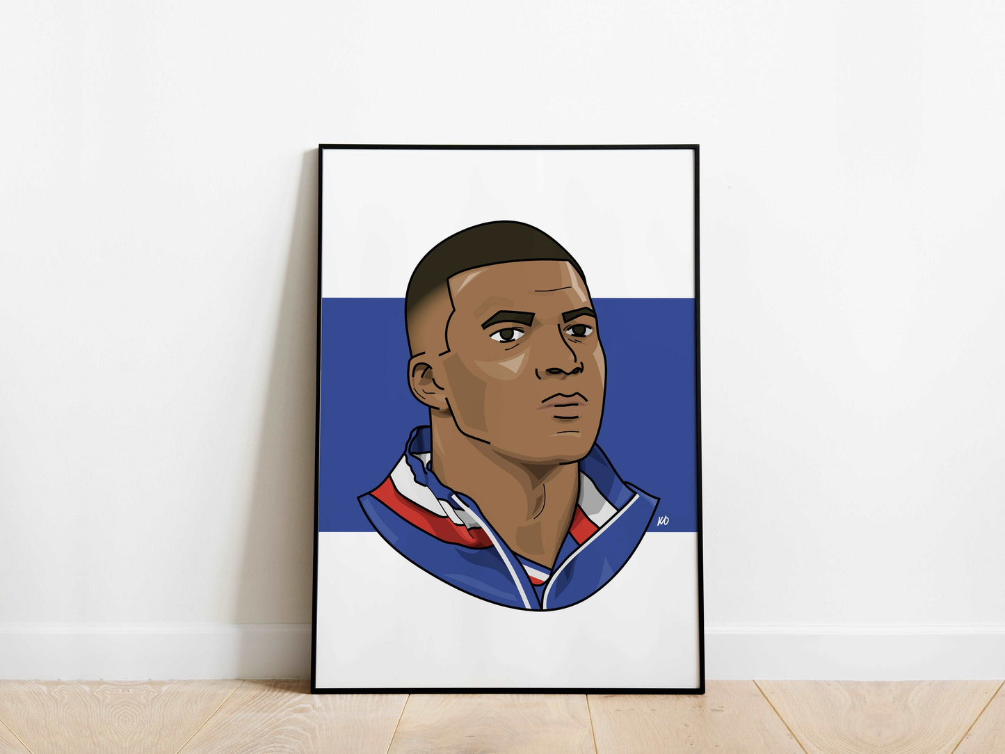 Kylian Mbappe Portrait France Poster - KDDesigns6