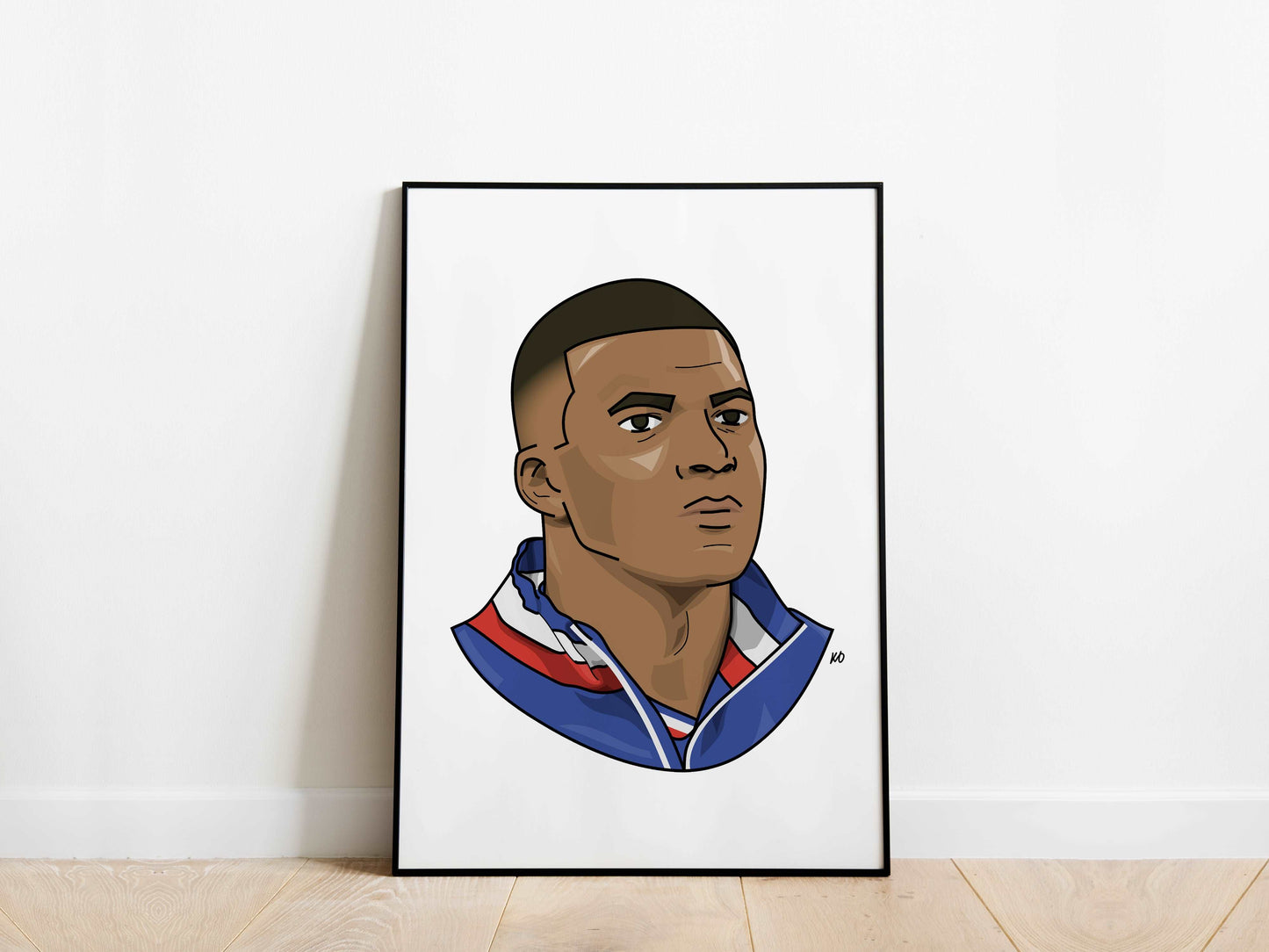 Kylian Mbappe Portrait France Poster - KDDesigns6