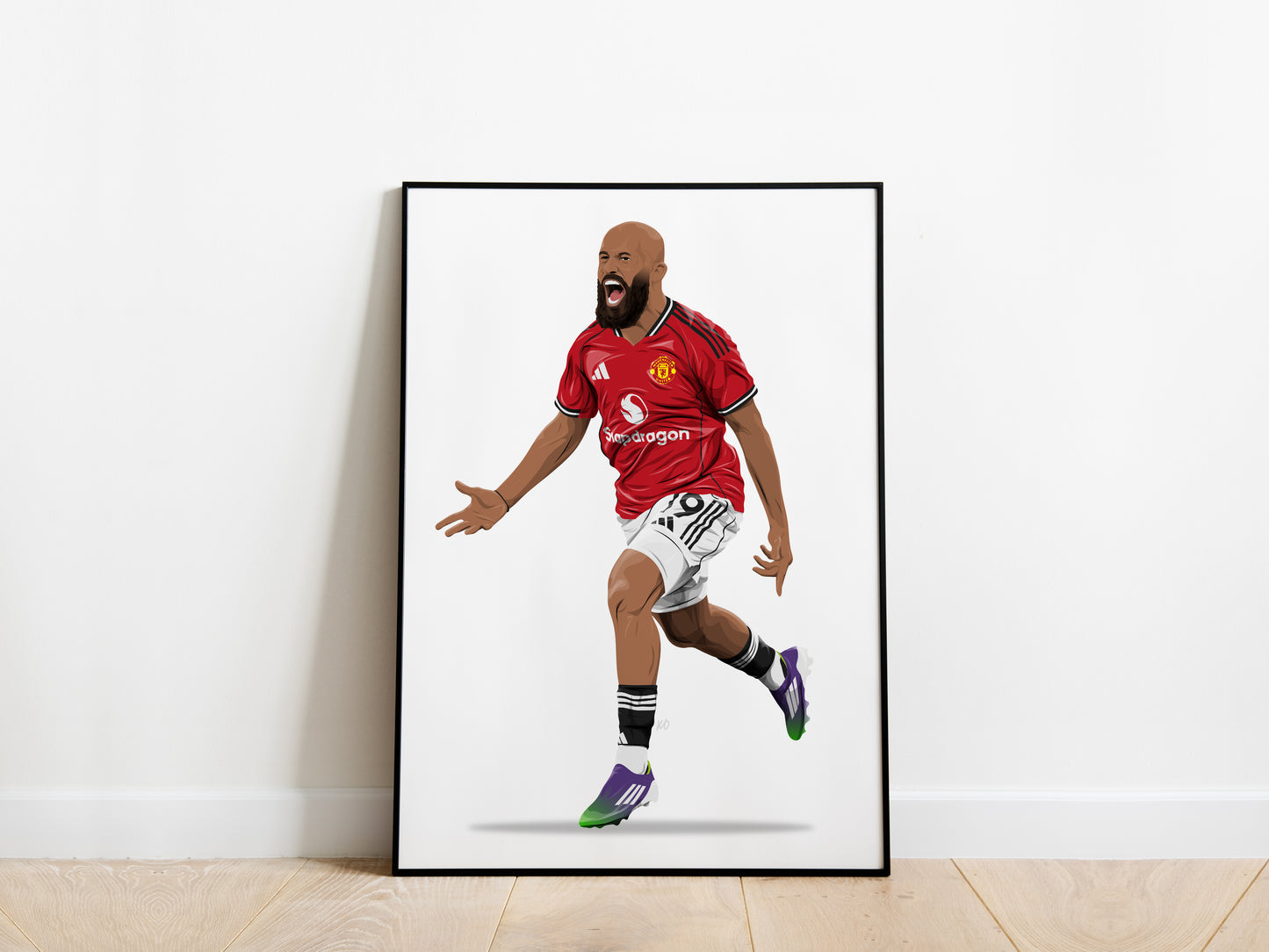 Bryan Mbeumo Celebration Manchester United Poster