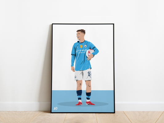James McAtee FA Cup Man City Poster - KDDesigns6