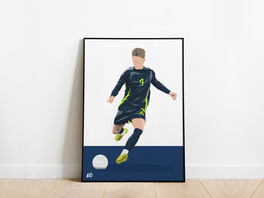 Scott McTominay Euro 2024 Scotland Poster - KDDesigns6