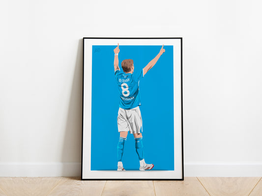 Scott McTominay Celebration Napoli Poster - KDDesigns6