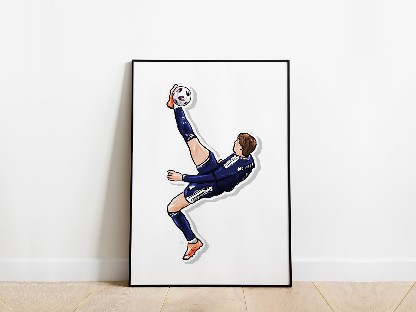 Scott McTominay Overhead Kick Scotland Poster
