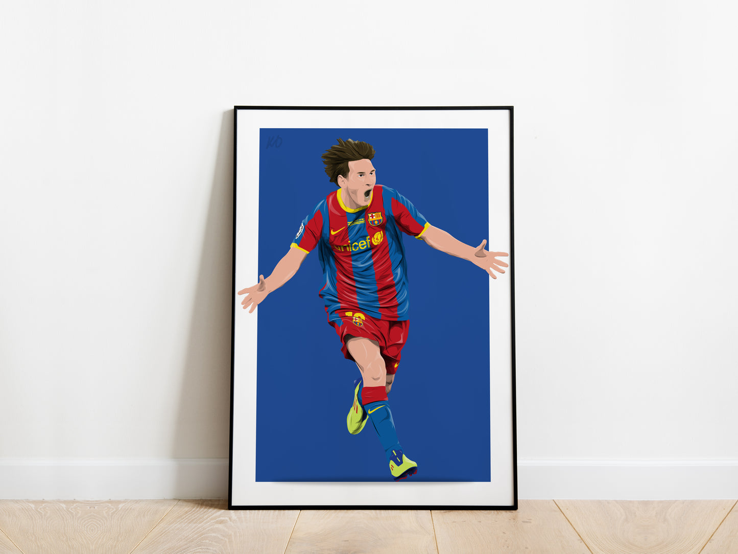 Lionel Messi 2010/11 UCL Final Barcelona Poster