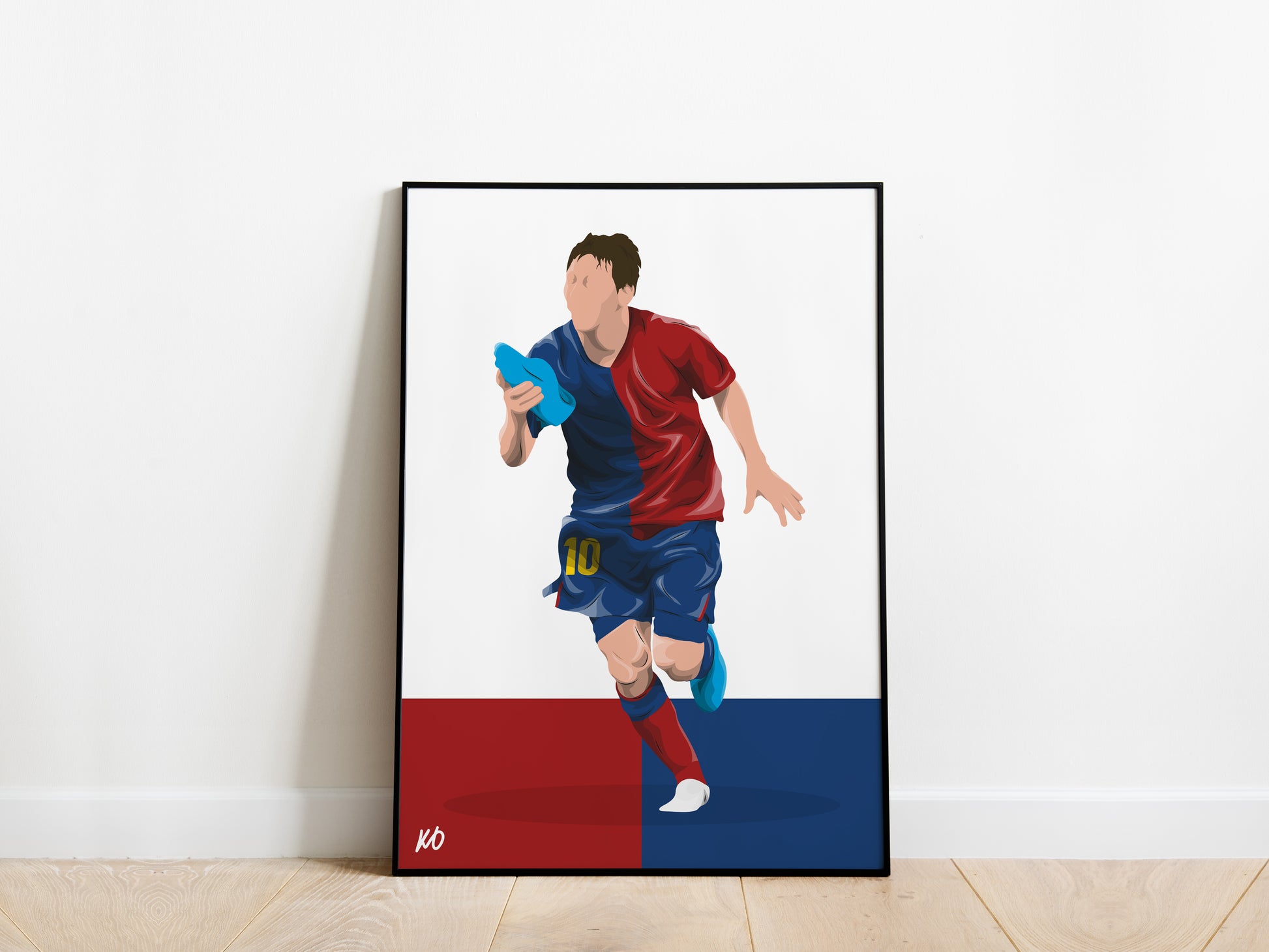 Lionel Messi 2009 Champions League Final Barcelona Poster - KDDesigns6