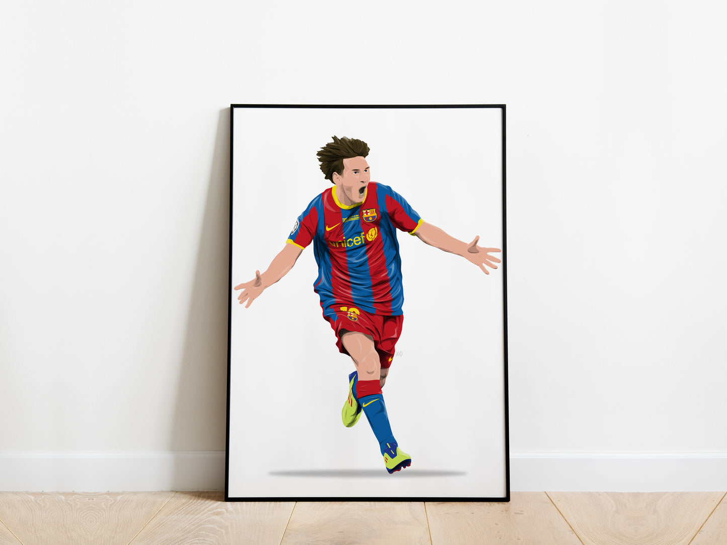 Lionel Messi 2010/11 UCL Final Barcelona Poster